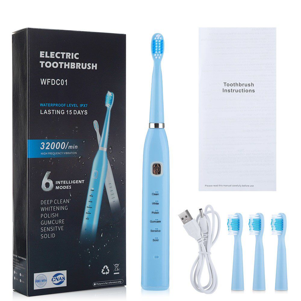 Sonic Electric Toothbrush Adult Timer 