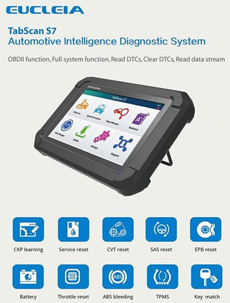 TabScan S7 scanner display