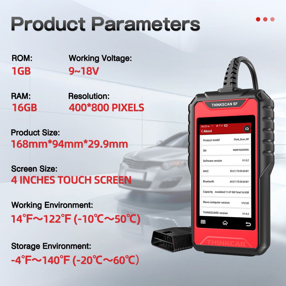 THINKCAR SF100 OBD2 Car Scanner