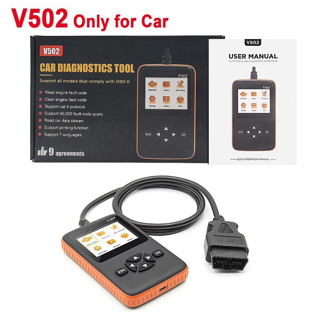 12V/24V Truck Car 2 in 1 OBD2 Engine Diagnostic Tool