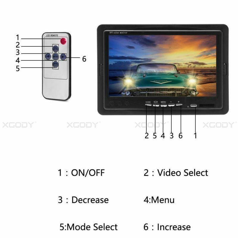 7 Inch Truck Monitor 