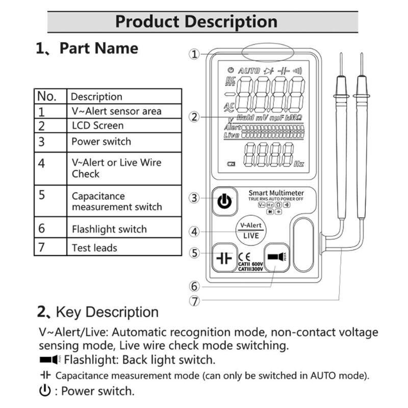 Ultra-Portable Digital Smart Multimeter