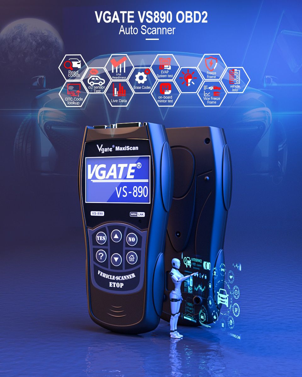 Vgate VS890 OBD2 Automotive Scanner