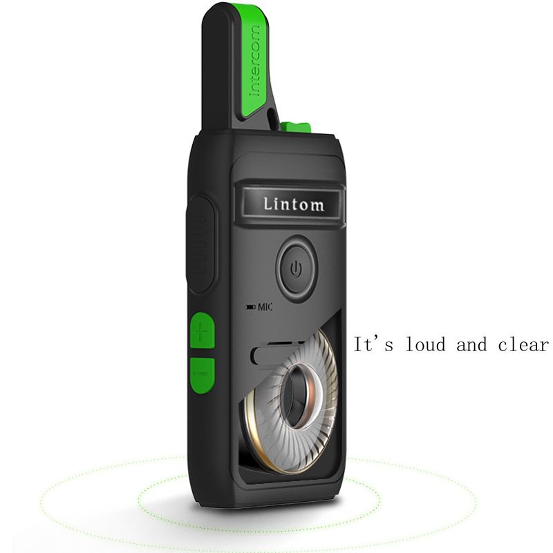 Rechargeable Long Range Two-Way Radios with Earpiece 2 Pack Walkie Talkies Li-ion Battery and Charger 