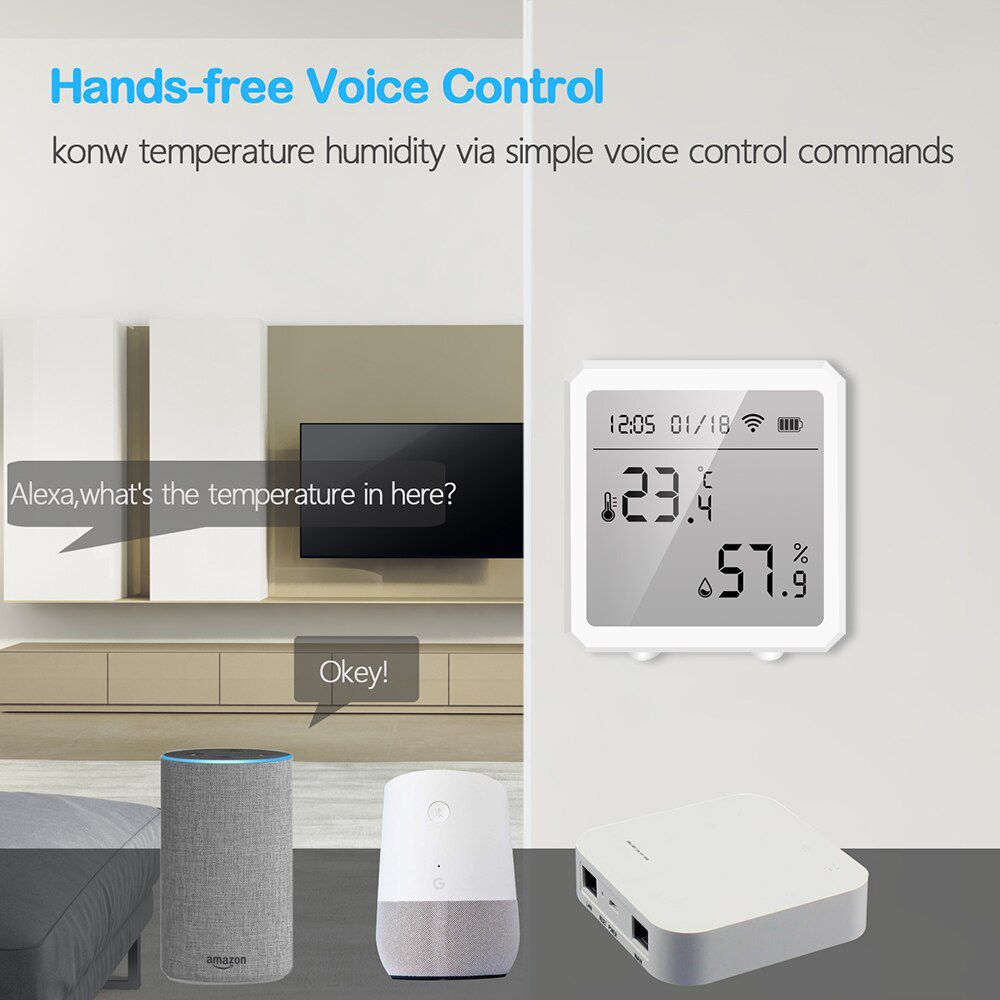 WIFI Temperature And Humidity Sensor Indoor Hygrometer