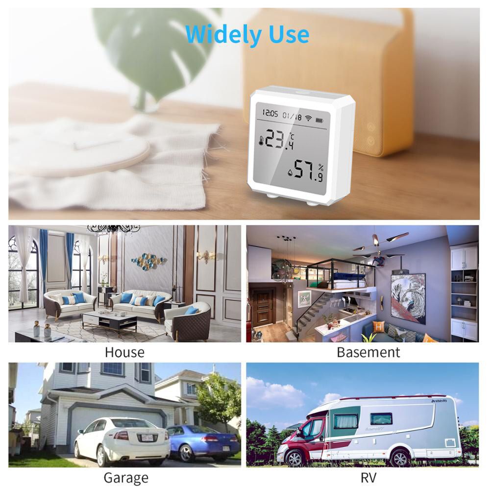 WIFI Temperature And Humidity Sensor Indoor Hygrometer