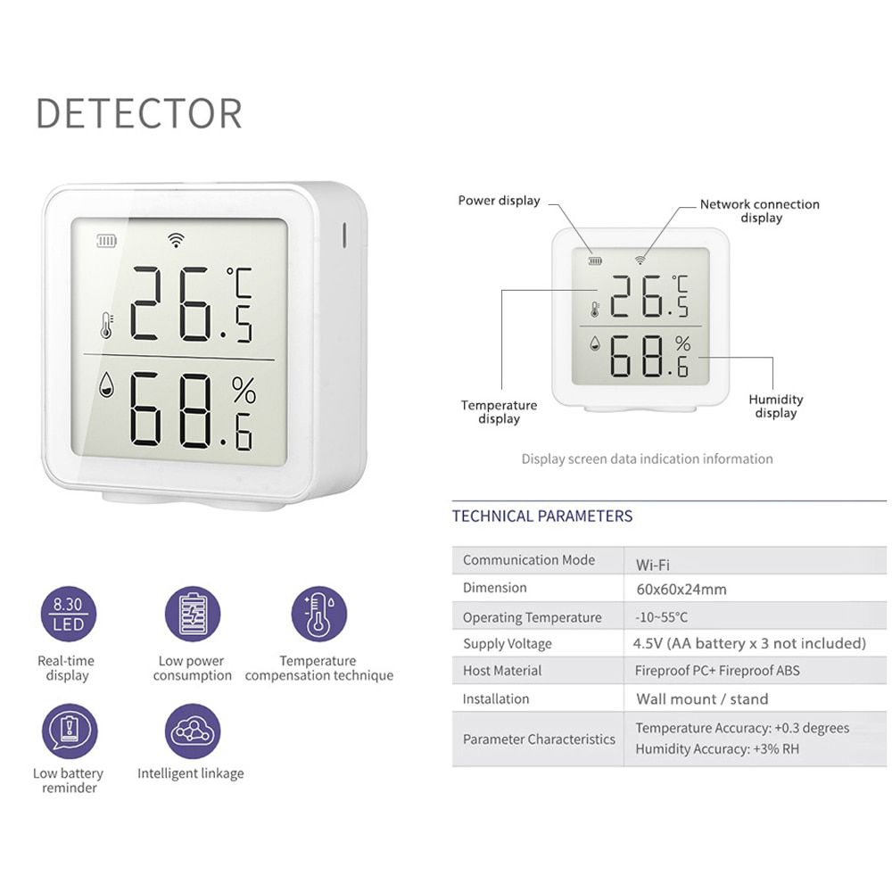 WIFI Temperature And Humidity Sensor 