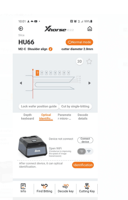 Xhorse Key Reader Blade Skimmer Key Identification Device