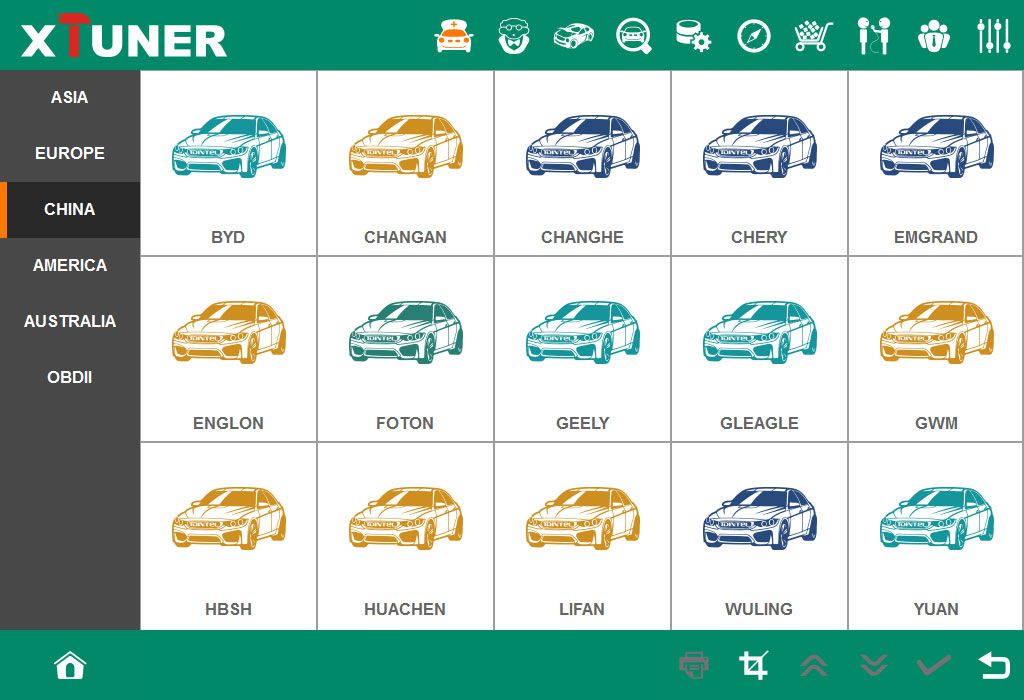 XTUNER E3 Supported China cars 