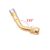 1pcs Gold 135 Degree