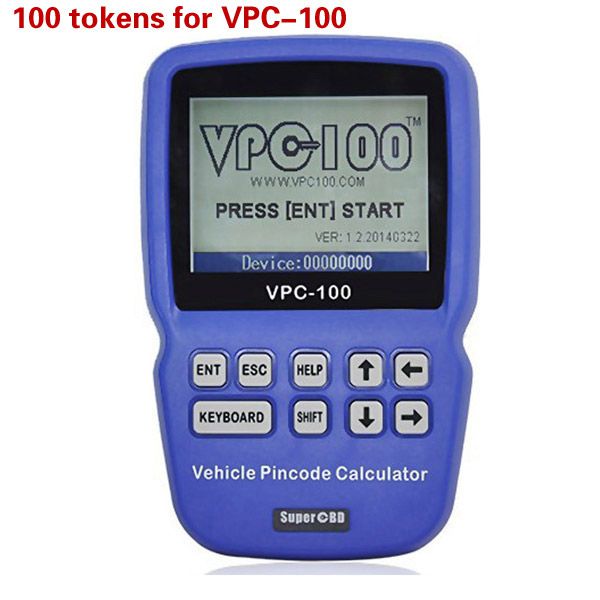 100 Tokens for VPC-100 Hand-Held Vehicle Pin Code Calculator