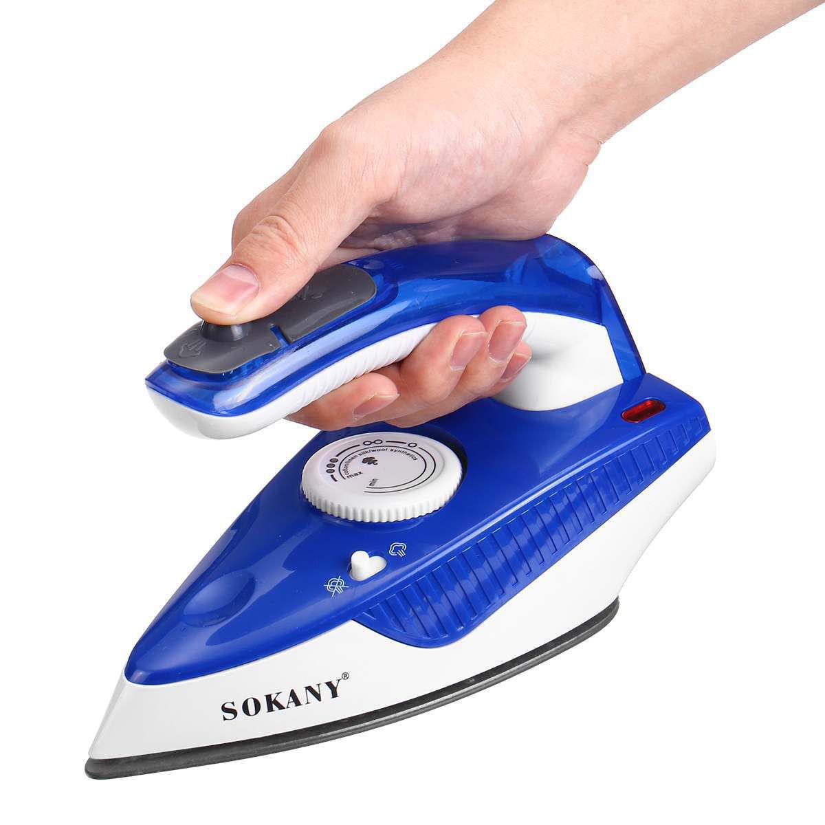 1000W Mini Spray Steam Iron Ceramic Coating Soleplate Folding Handle Electric Irons Temperature control Clothes Ironing Steamer