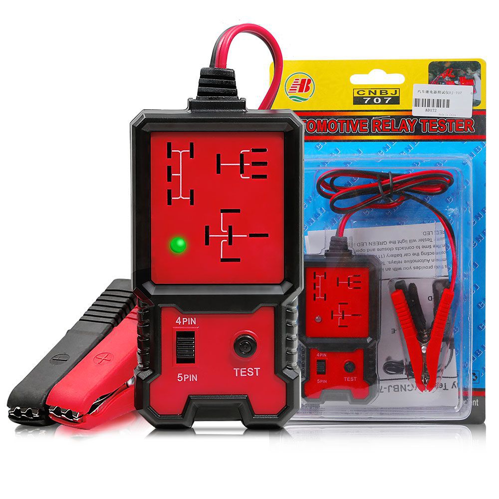 Universal 12V Electronic Automotive Relay Tester Auto Car Diagnostic Battery Checker CNBJ-707