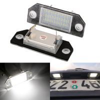 2PCS DC12V 24 LED White Light No Error For Ford Focus C-MAX MK2 03-08 6W Number Plate Lamp Car License Plate Lights