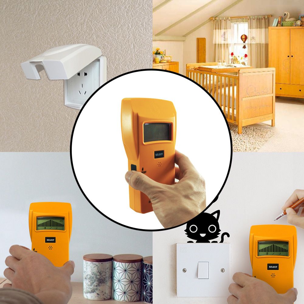 3In1 Metal Detector Find Meta lWood Studs AC Voltage Live Wire Detect Wall Scanner Electric Finder Wall Detector TS79