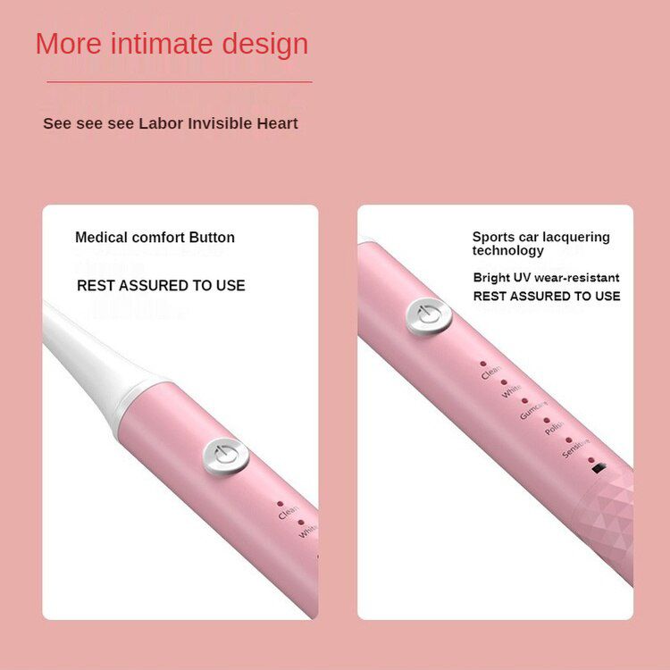 5 Modi Ultra Sonic vibrations Adult electric toothbrush Usb Chargeable male and female Soft hair Waterproof Sonic toothbrush