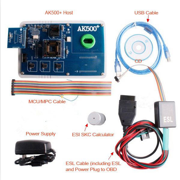 AK500+ Key Programmer with EIS SKC Calculator (with database hard disk) For Mercedes Benz