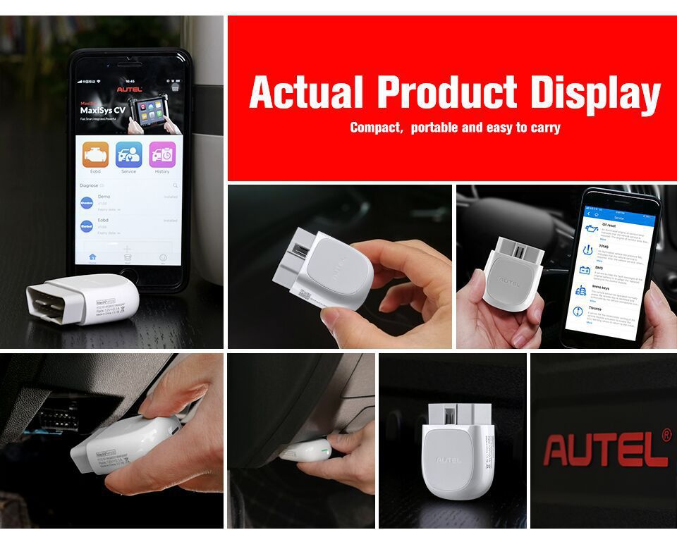 Autel MAXI AP200 Bluetooth Code Reader Full Systems Diagnoses AutoVIN TPMS IMMO Service PK MX808/Launch Easydiag