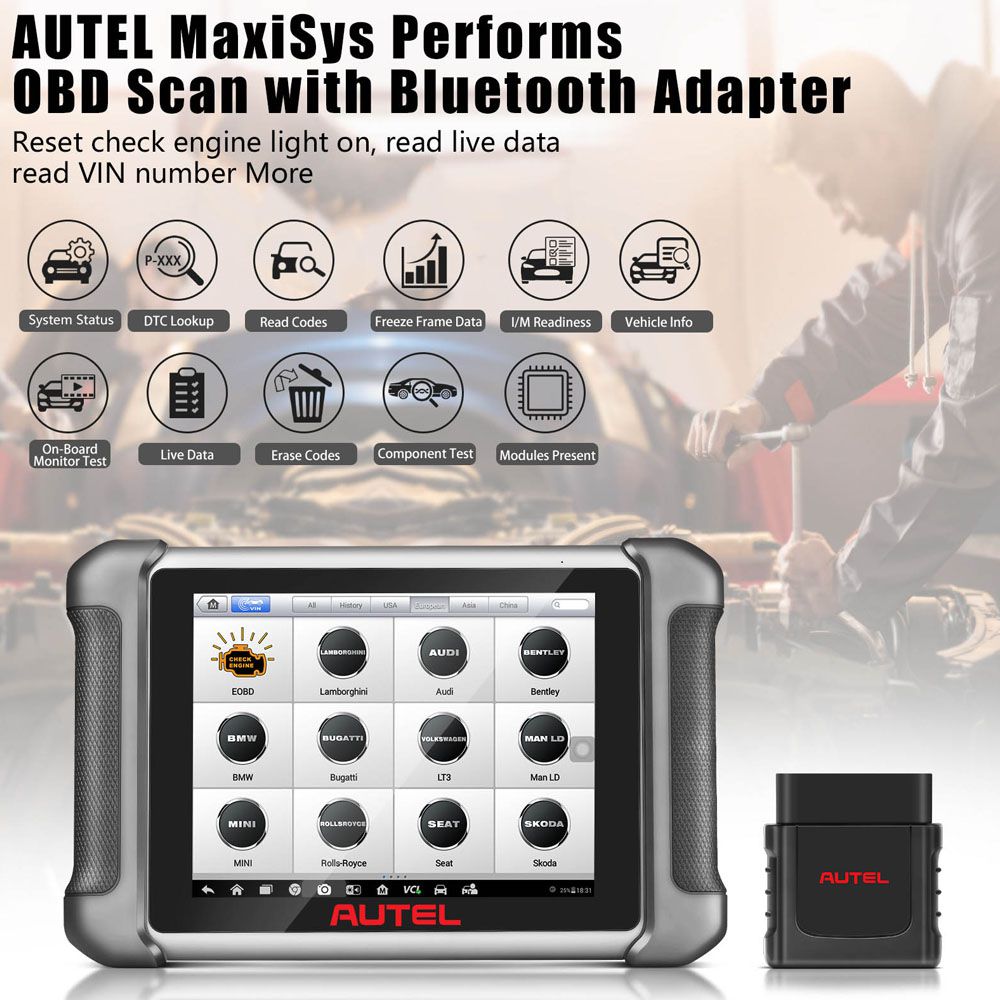 Original Autel MaxiVCI Mini VCI Mini Bluetooth Diagnostic Interface for MK808BT MK808TS MX808TS MP808TS TS608