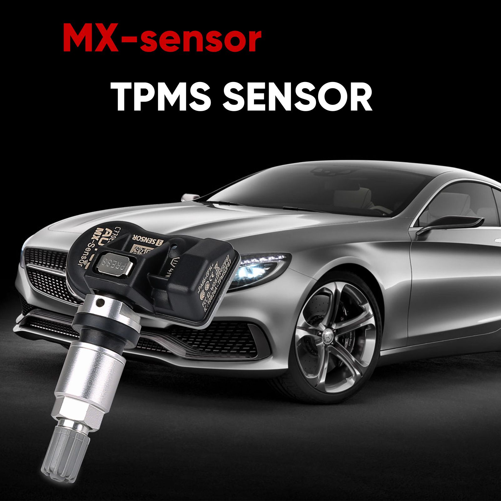 Autel MX-Sensor 433MHz/315MHz Universal Programmable TPMS Tire Pressure Monitor Sensor Replacement