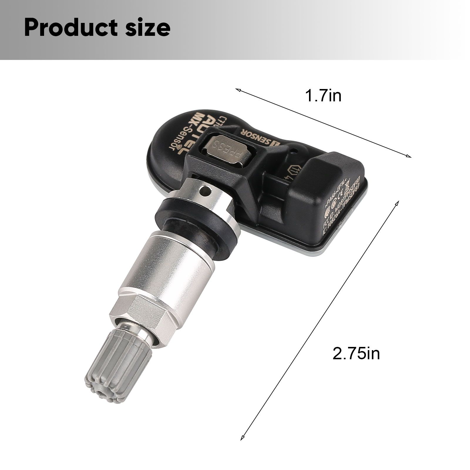 Autel MX-Sensor 433MHz/315MHz Universal Programmable TPMS Tire Pressure Monitor Sensor Replacement