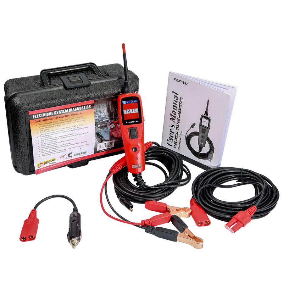 Autel PowerScan PS100 Electrical System Diagnostic Tool Highly Reliable Circuit Tester Power Injection Test Leads