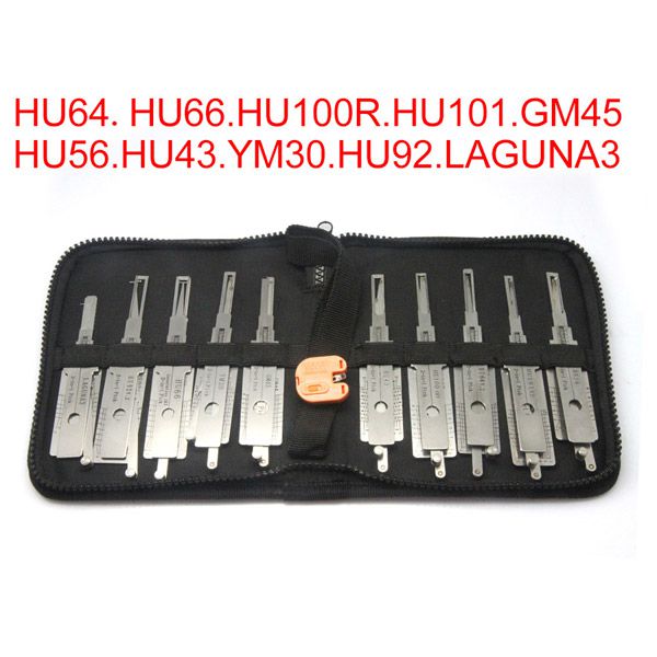 Auto 2 in 1 Decoder und Lock Picks European Car Models 10pcs of One Pack Use for HU64 HU66 HU100R