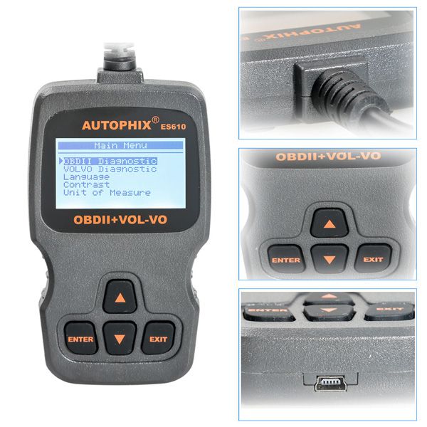 Autophix ES610 Professional Auto OBD2 EOBD Diagnostic Tool for Volvo Till 2014