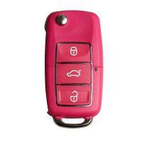 B5 Type Remote Key Shell 3 Buttons mit Waterproof (Red) for Volkswagen 5pcs/lot