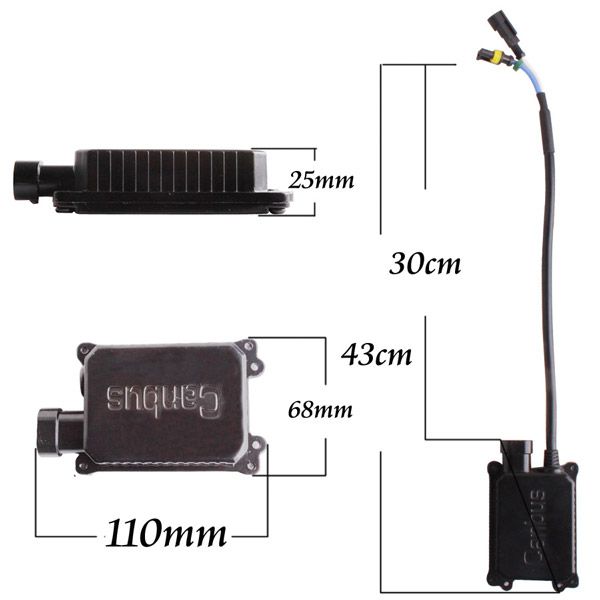 2013 Best 35W CANBUS BI-XENON H4 9004 9007 9003 HB2 HI-LO HID CONVERSION KIT BALLAST AC 12V Works With All Cars