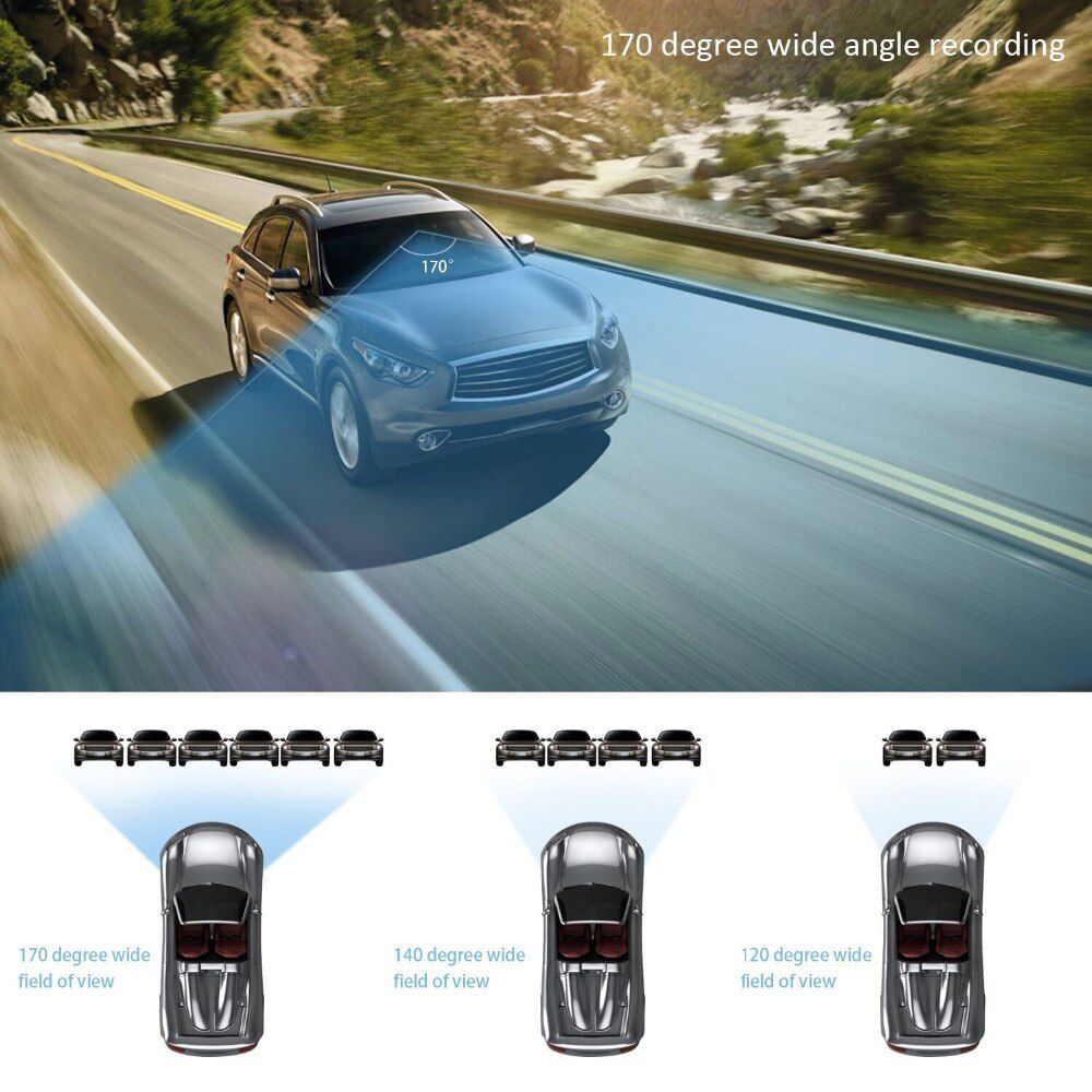 Car DVR 4.0 Full HD 1080P Dual Lens Rear View Dash Cam Vehicle Monitor Video Recorder Car Camera Auto Motion Detector Camcorder