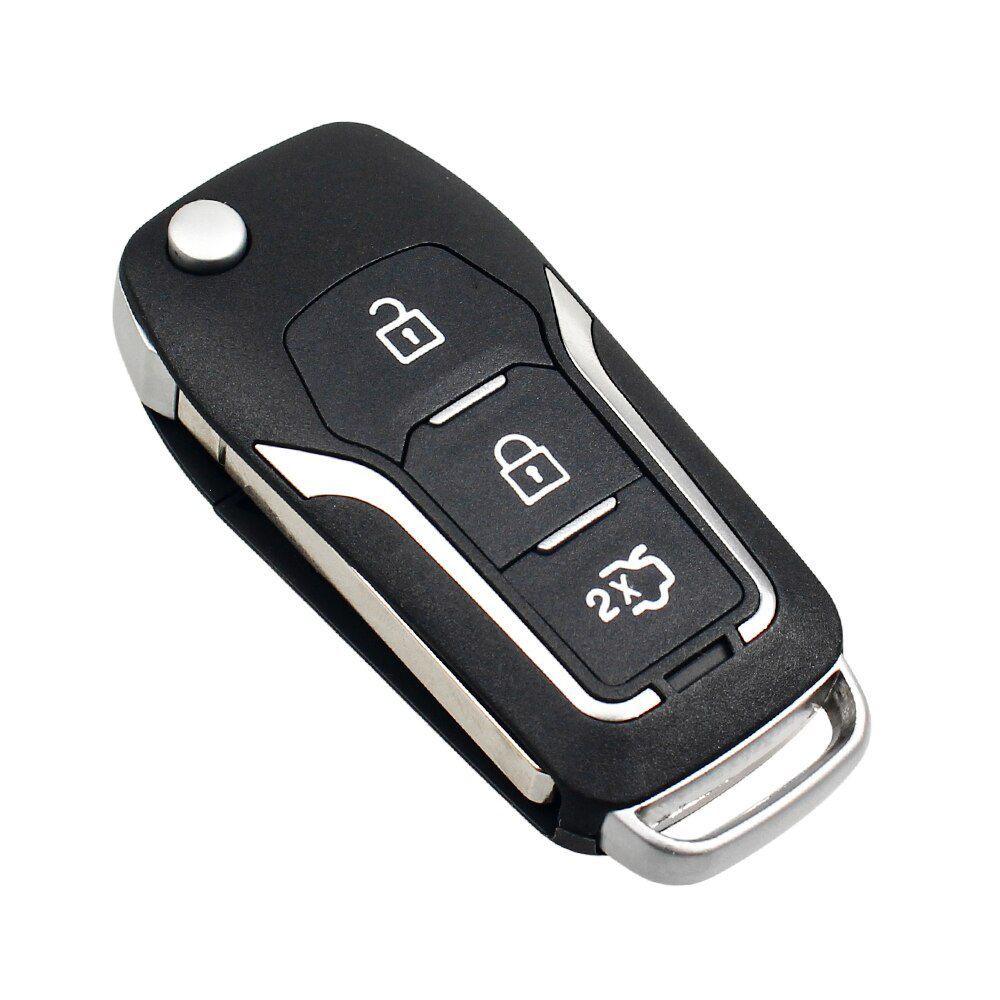 Car Remote Control Key For Ford Fusion Focus Mondeo Fiesta Galaxy HU101 Blade 433MHz 4D63/4D60 Chip Modified Flip Key