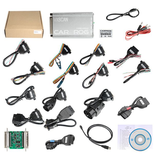 Carprog ECU Chip Tuning Tool Full V10.93 With All 21 Adapters Including Much More Authorizations