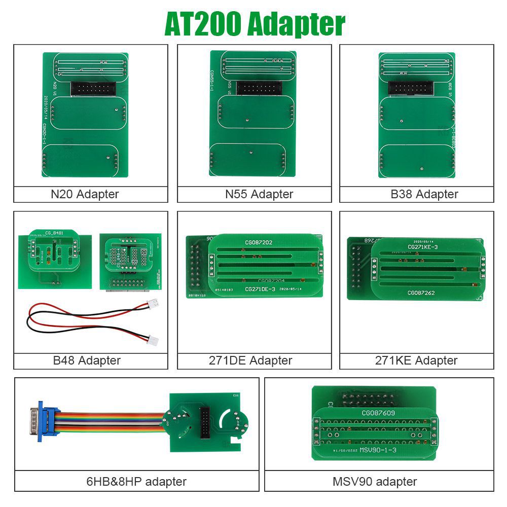 CG FC200 ECU Programmer Full Version with New Adapters Set 6HP & 8HP / MSV90 / N55 / N20 / B48/ B58