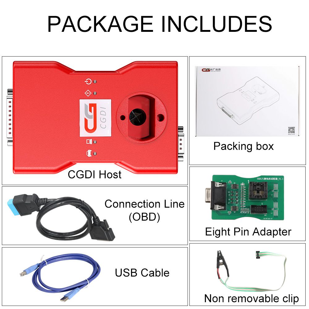 CGDI BMW Key Programmer Full Version Total 24 Authorizations Get Free Reading 8 Foot Adapter and BMW OBD Cable Ship from US/UK/EU