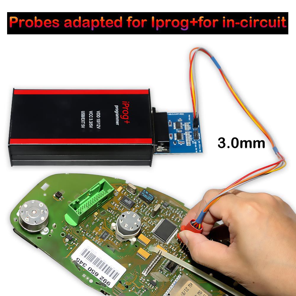 Cheap Probes Adapter for IPROG+ for in-circuit ECU Work with Iprog+ Programmer and Xprog