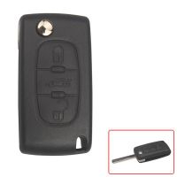 3 Button 433MHZ Original Remote Key shell for Citroen 5pcs/lot