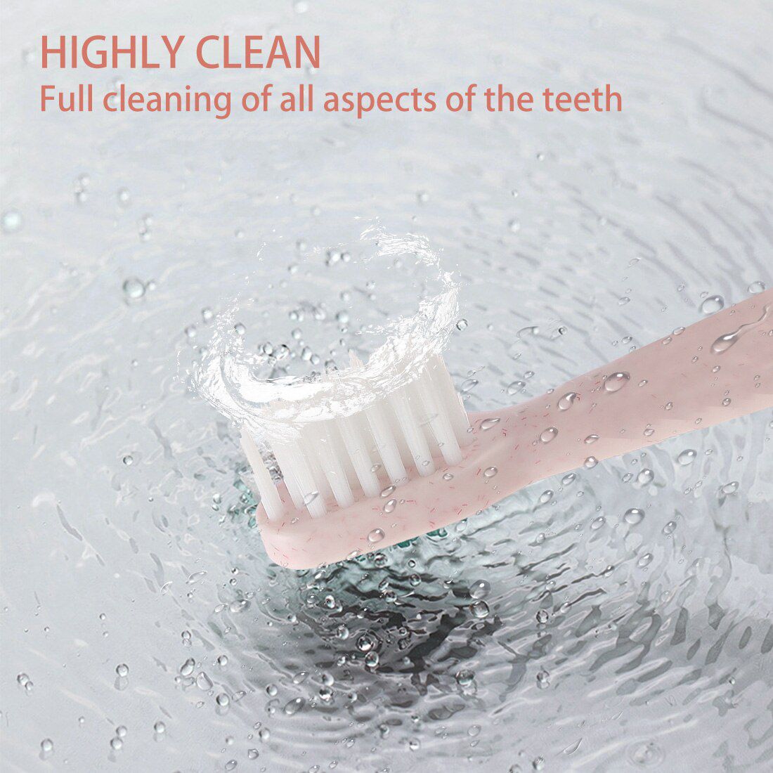 Couple Ultrasonic Electric Toothbrush Adult IPX7 Waterproof Sonic Toothbrush Automatic Soft Hair Tooth Brush AA Battery