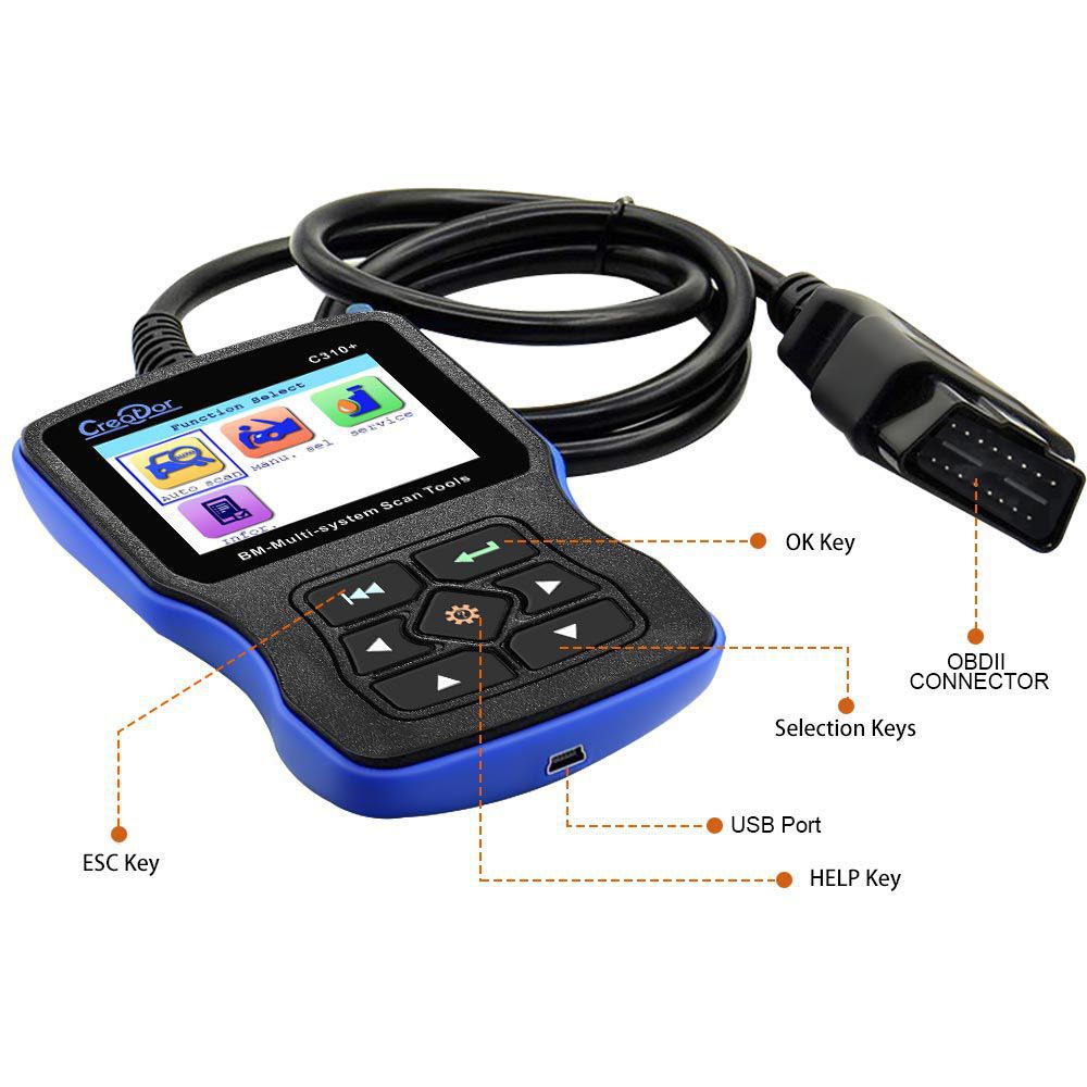 Creator C310+ Code Scanner for BMW/Mini Multi System Scan Tool V11.7 Update Online