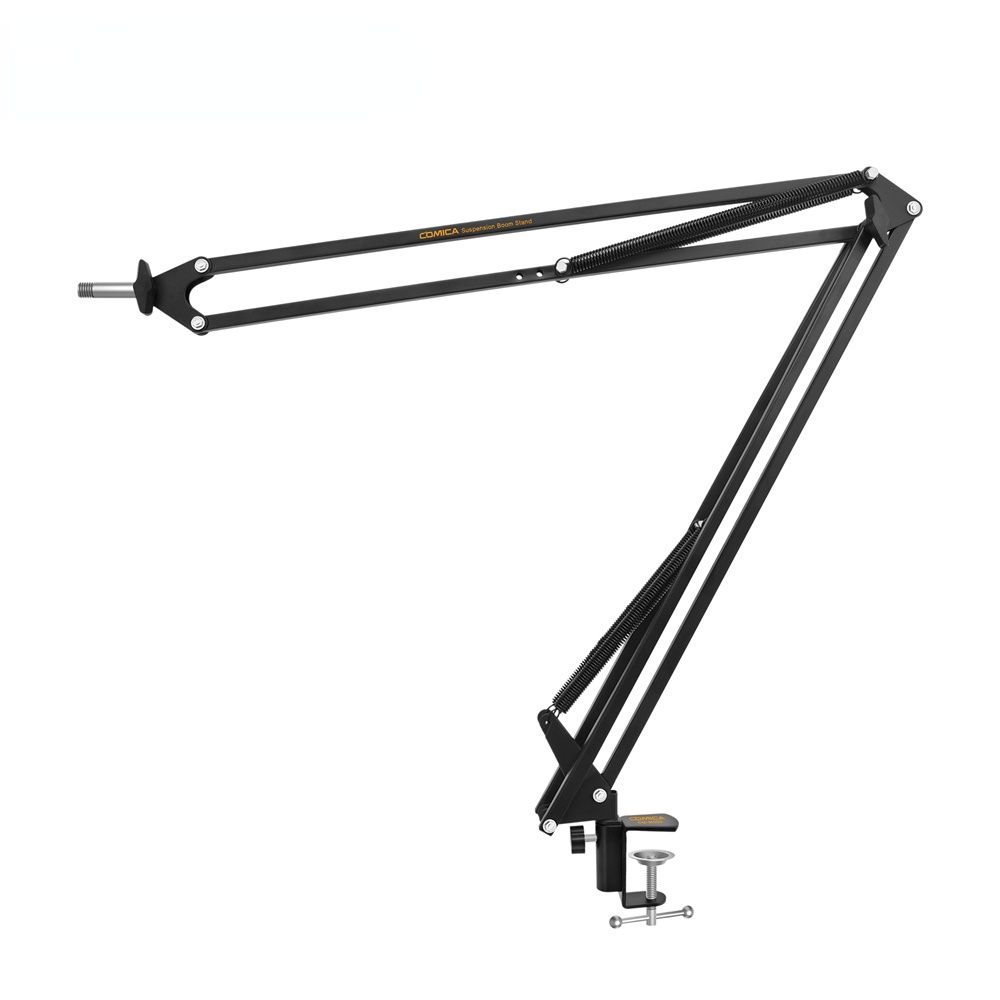 CVM-MS02 Suspension Boom Mic Stand,Microphone Hanging Mount with 3/8 and 5/8 Threaded Hole