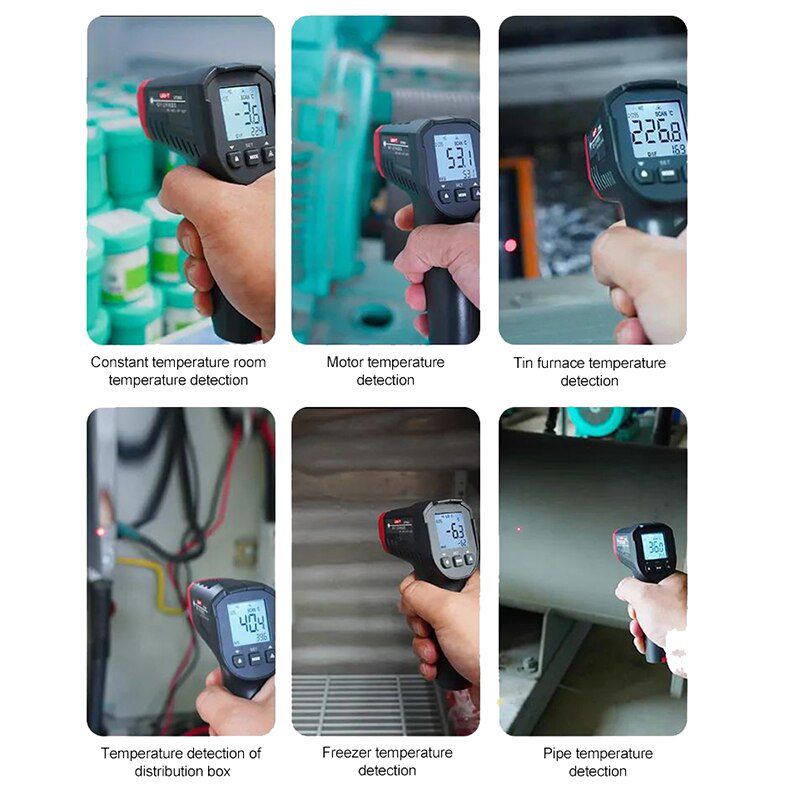 UNI-T Digital Infrared Thermometer UT307 PRO Non-contact Thermometer Laser Temperature Meter Gun -50-500 Termometro