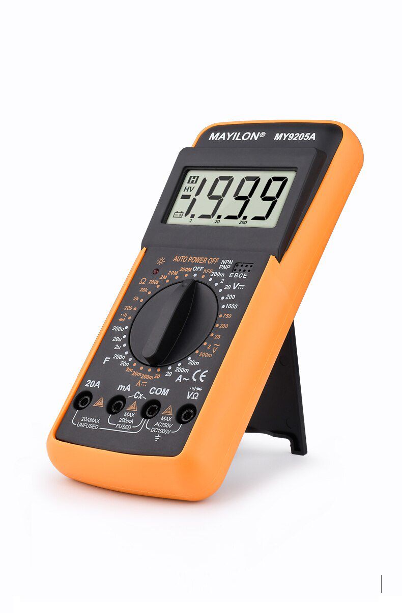 9205A Digital Multimeter DMM AC DC Voltage Current Ohm Capacitance hFE Portable Ammeter Voltmeter Meter TRMS Hz Ohm Multimeters