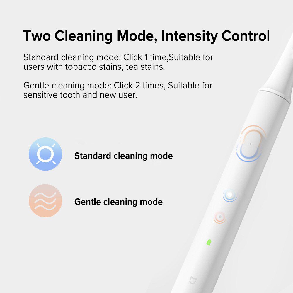 T100 Sonic Electric Toothbrush Adult Ultrasonic Automatic Toothbrush USB Rechargeable Waterproof Tooth Brush Xiami