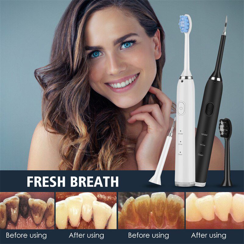 Electric Toothbrush Ultrasonic Teeth Cleaner Dental Tartar Remover Teeth Whiten Scaler Dental Stone Removal Smart Tooth Brush