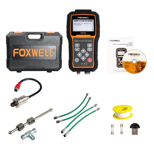 Free Shipping Foxwell CRD700 Digital Common Rail High Pressure Tester