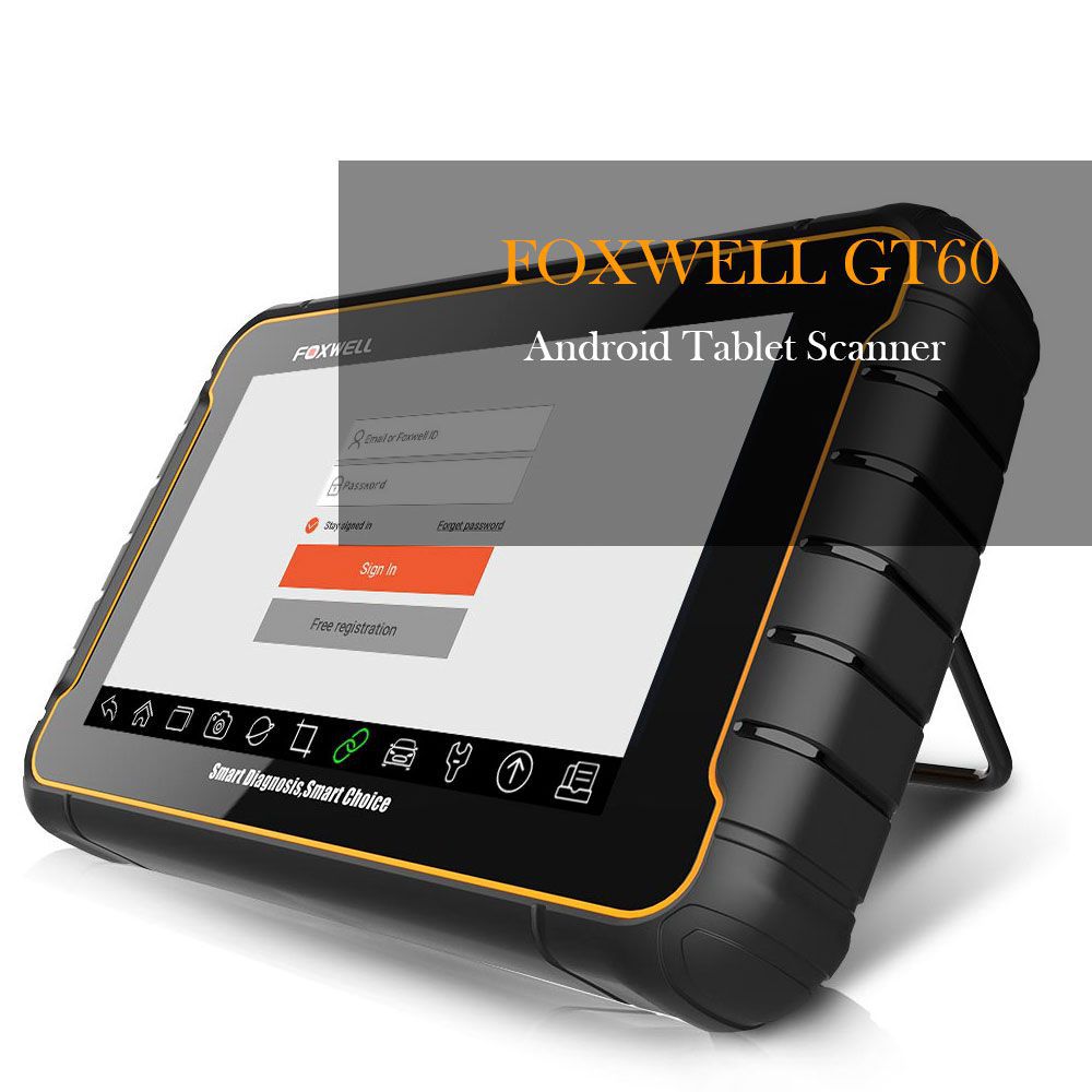 Foxwell GT60 Android Tablet Full System Scanner Support 19+ Special Functions Oil/EPB/Reset/DPF/BMS/Injector/Coding Update Version of GT80