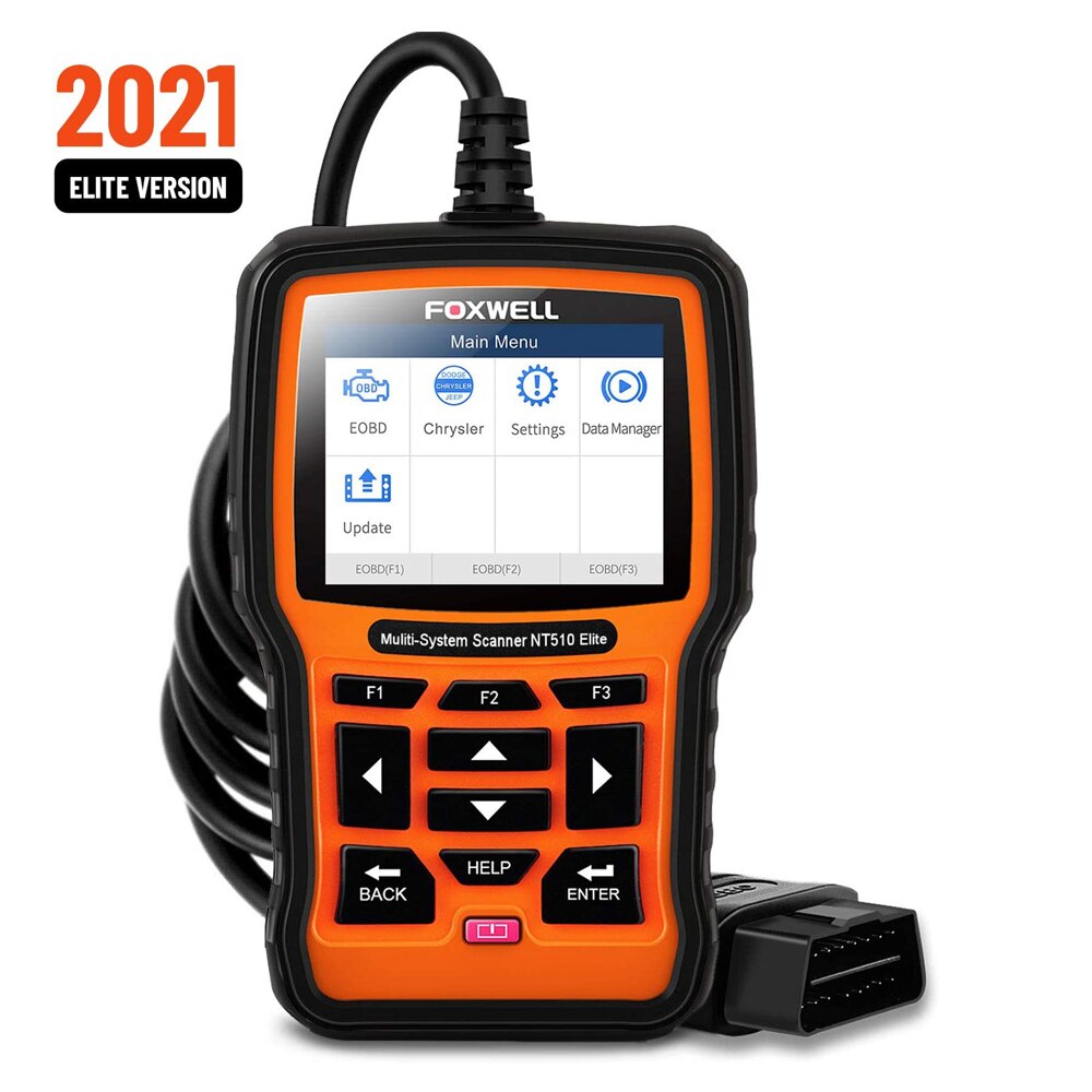 FOXWELL NT510 Elite Multi-System Scanner SAS DPF Injector BRT Oil 13 Reset Service OBD2 Diagnostic Tool