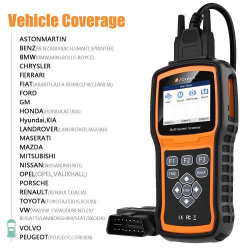 Foxwell NT530 BMW Full System Scanner with SRS, ABS, EPB, Oil Reset, DPF, SAS and Battery Registration Support BMW 2018/2019 & F Chassis