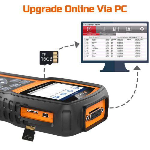 Foxwell NT530 BMW Full System Scanner with SRS, ABS, EPB, Oil Reset, DPF, SAS and Battery Registration Support BMW 2018/2019 & F Chassis