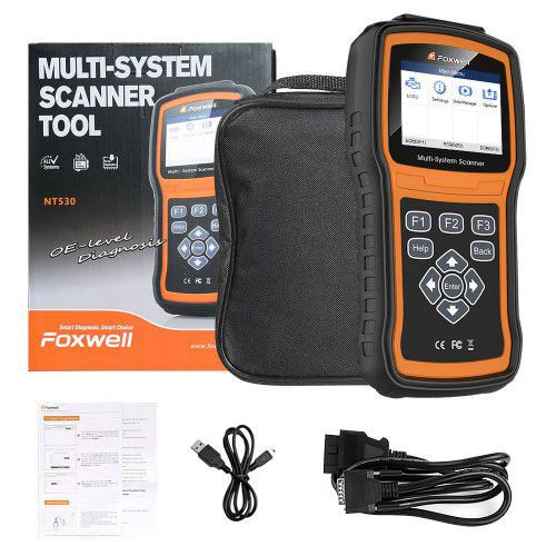 Foxwell NT530 BMW Full System Scanner with SRS, ABS, EPB, Oil Reset, DPF, SAS and Battery Registration Support BMW 2018/2019 & F Chassis